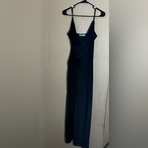 Velvet dress with slip